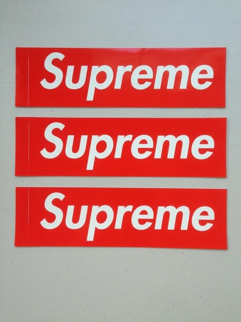 Authentic supreme best sale sticker