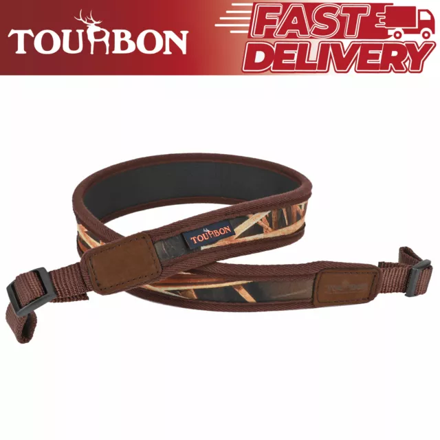 TOURBON Neoprene Backed Gun Sling Tactical Shotgun Strap Shooting Nonslip Adjust