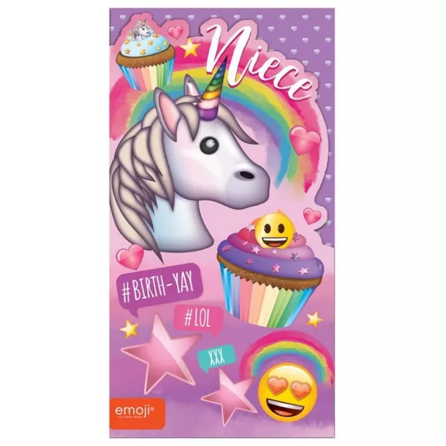 Emoji - Carte d'anniversaire NIECE (SG27882)