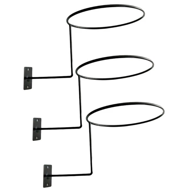 Lots 6 Wall Mounted Helmet Holder Metal Stand Hook Hat Display Rack Hanger Bike