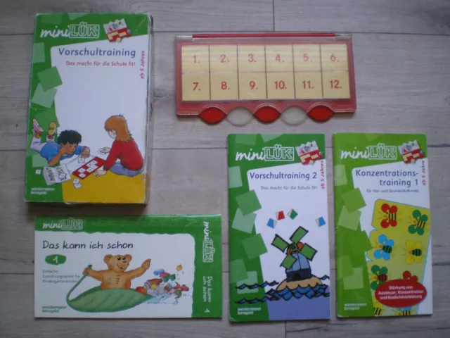 mini LÜK Set - Kasten und 3 Hefte Vorschultraining Konzentration Zuordnungsspiel