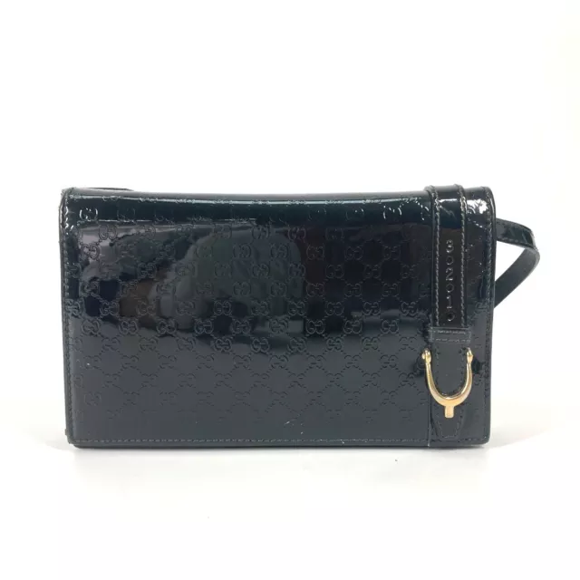 GUCCI 354086 GG Micro Gucci Gucci Nice Bag Crossbody Shoulder Long Wallet