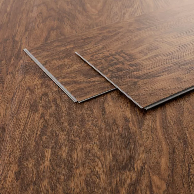 Suelo de vinilo PVC lamas vinilicas 1,54m²/7 planchas madera acacia impermeable