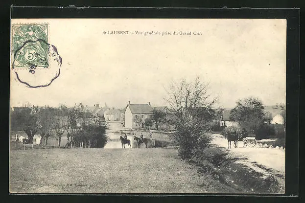 CPA Saint-Laurent, Vue gènèrale prise du Grand Crot 1907
