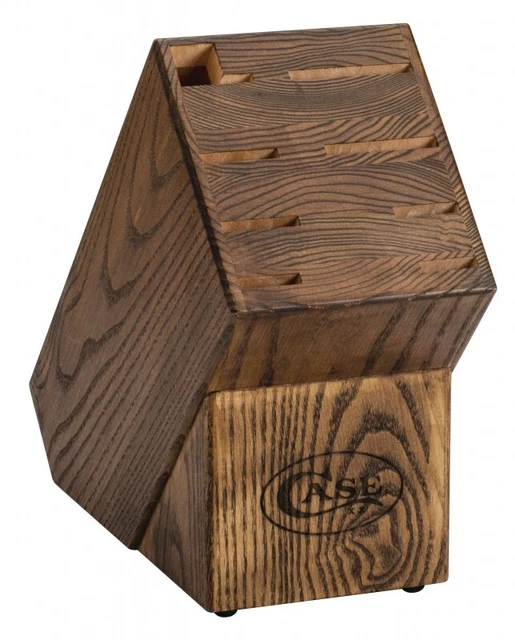 Case xx Kitchen 8-Knife Block Stained Walnut Wood 07386