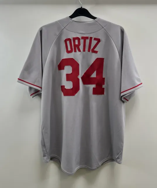 Boston Red Sox Ortiz 34 Auswärts Baseball-Trikot 2000er majestätisch G397