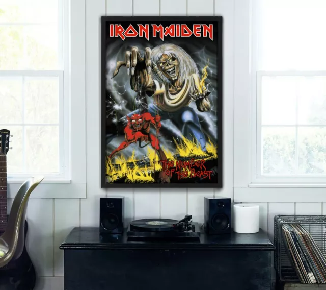 Iron Maiden Number of The Beast  - High Quality Premium Poster Print