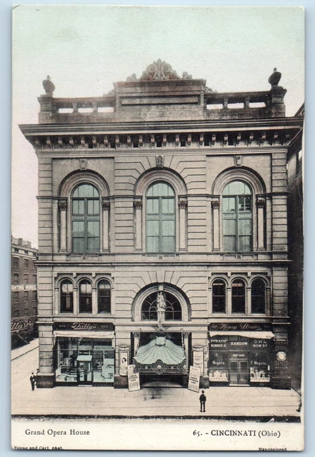 1910 USA Cincinnati postcard Bismarck Café and Grand Opera House