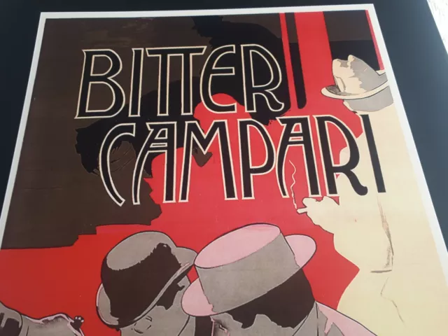 Werbeplakat BITTER CAMPARI MILANO Reproduktion aus Erbschaftsdammlung Werbeplakat BITTER CAMPARI MILANO Reproduktion aus Erbschaftsdammlung