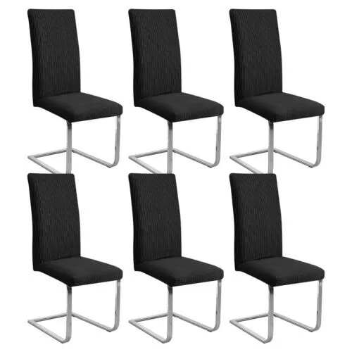 6 Stk Universal Stuhlhusse Stretch Stuhlbezug Stuhlüberzug Esszimmer Hussen Home