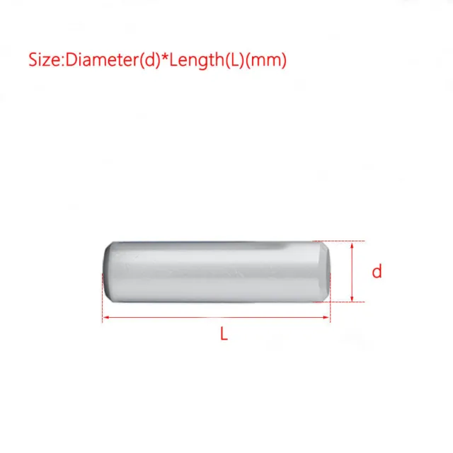 304 Stainless Steel Solid Cylindrical Pin Locating Pin / Fixing Pin M5-M12