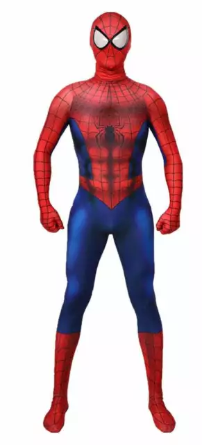 costume spiderman Halloween abito spider professionale adulti cosplay uomo ragno