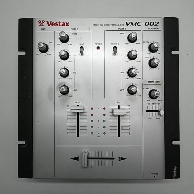 Vestax Mixing Controller VMC-002 DJ Equipment Professional Untested/Spare/Repair