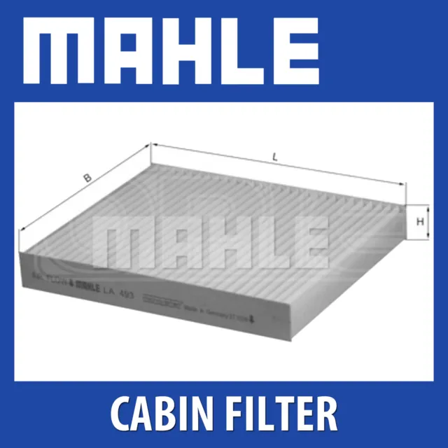 Mahle Pollen Air Filter Cabin Filter LA493 fits Nissan GT-R - OE Quality