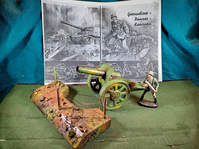 Tracteur Jouet Ancien TIPPCO Cannon - Allemagne 1930 - Acier Embouti - Collection