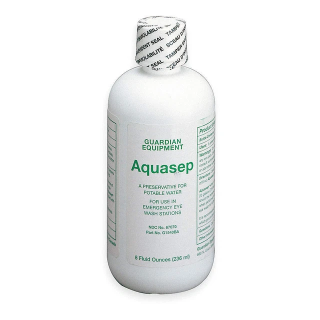 GUARDIAN EQUIPMENT G1540BA Eye Wash Preservative,8 oz.