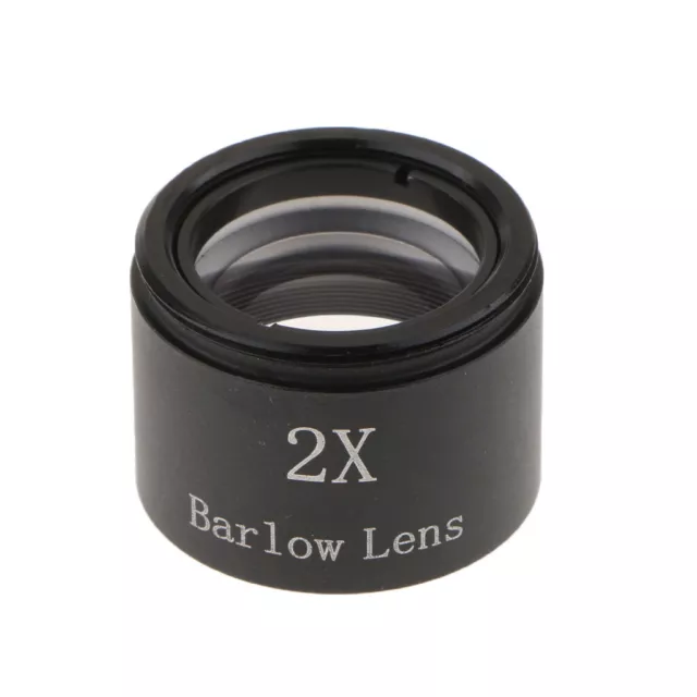 1.25" 2X Barlow Lens with M28.6*0.6/M30*1mm Thread for Telescopes Eyepiece