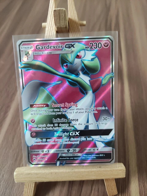 Gardevoir GX 140/147 Full Art Ultra seltene Holo brennende Schatten Pokémonkarte Neu 3