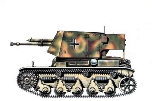 RENAULT R35 AUTOMOTEUR de 47mm conversion allemande , conversion ...