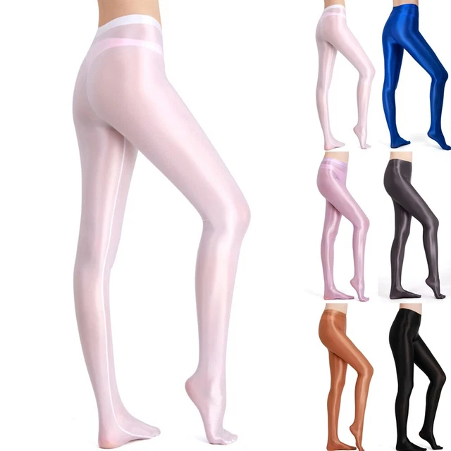leggings soyeux élégants pour femmes satiné gras brillant taille haute pantou