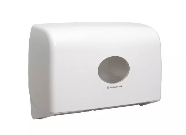 Kimberley Clark Aquarius 6947 Twin  Toilet Roll Tissue Dispenser Refillable 3