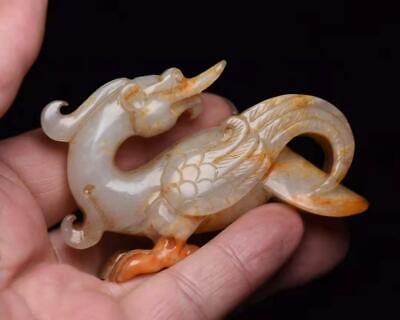 Chinese Natural Hetian Jade Handmade Exquisite Animal Statue 40645 3