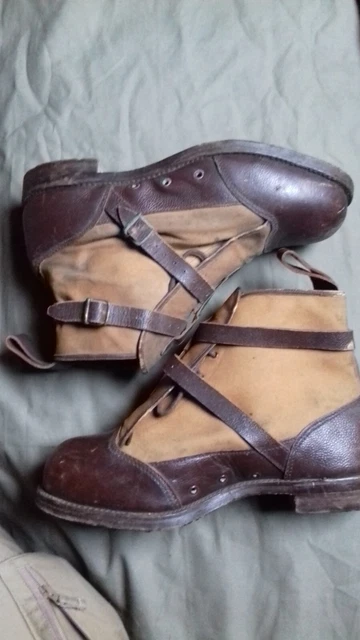 RARE PAIRE BRODEQUINS chaussures de marche Allemandes Ankle Boots