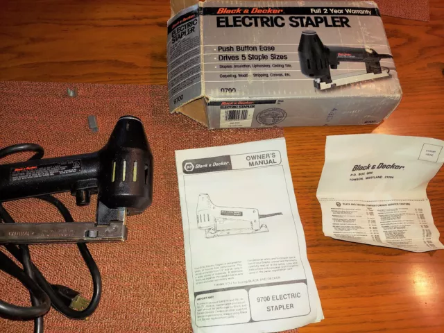 Black & Decker (9701) Type 1 Double Insulated Electric Stapler Gun