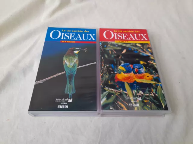 2 K7 Video Vhs La Vie Secrete Des Oiseaux Manger + S Aimer