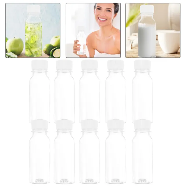 10 piezas mini botellas de leche congelador refrigerador botellas de jugo alimentación