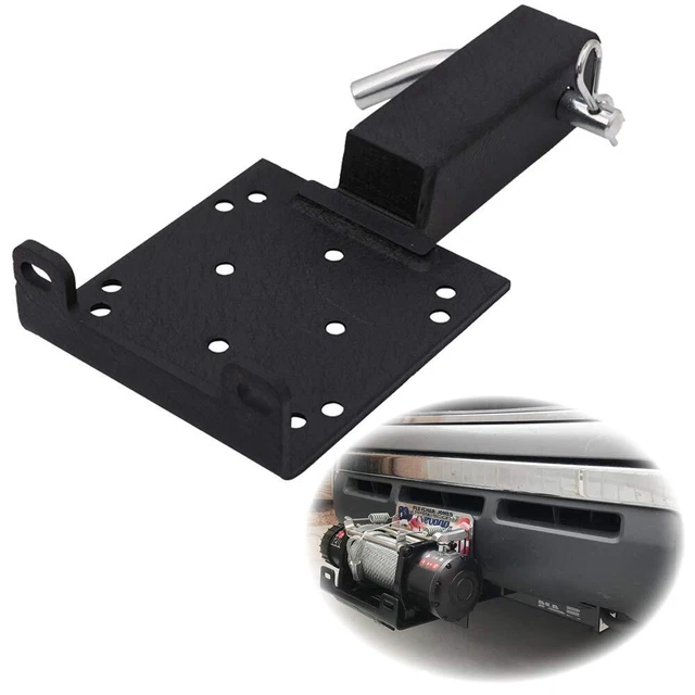 2 Receiver Universal Trailer Hitch Winch Mount Plate