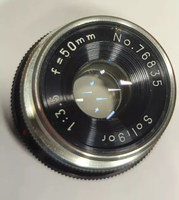 Lente ampliadora Soligor 1:3,5 F50 mm tornillo con carcasa apto para cuarto oscuro película 94180