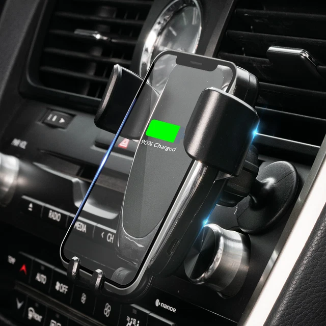 Qi Fast Wireless Charger Car Air Vent Phone Holder Mount For iPhone 14 Pro Auto