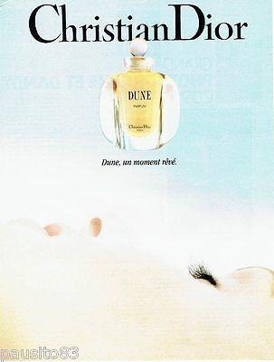 PUBLICITE ADVERTISING 094  1991  DUNE  parfum femme de DIOR 