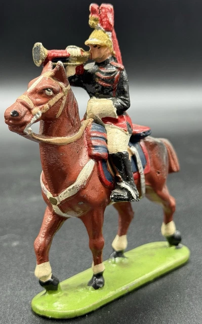 JOUET ANCIENNE FIGURINE Quiralu Cavalerie Cavalier General En Kepi Monobloc Tbe EUR 35,00 - FR