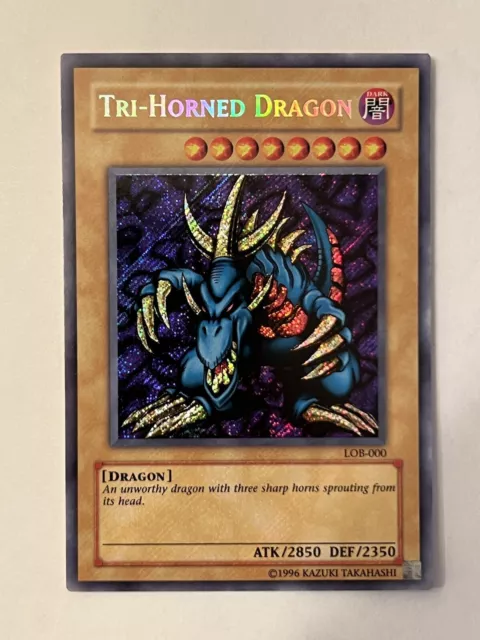 Yu-Gi-Oh! TCG Tri-Horned Dragon Legend of Blue Eyes White Dragon LOB-000…