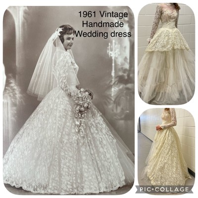 Vintage wedding dress 1961- Size 0
