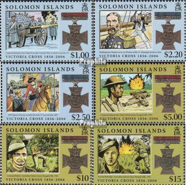 Solomon islands 1309-1314 mint/MNH 2006 Victoria Cross