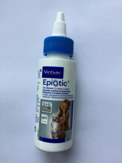 Virbac Epiotic Ear Cleaner for Dogs and Cats 60ml or 125ml