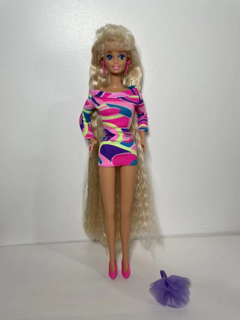 MATTEL BARBIE TOTALLY Hair Ultra Chevelure 1992 Complete China EUR