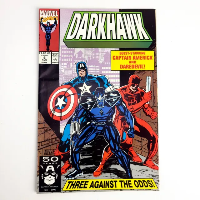 Marvel Comics DARKHAWK Vol. 1 No. 6 Aug  1991 Comic