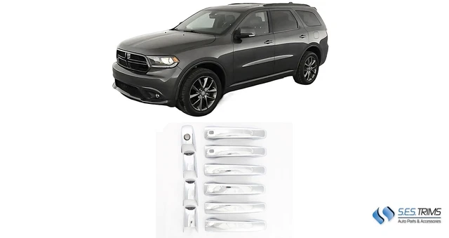Patented Snap-OnChrome Door Handle Cover for 11-23 Dodge Durango W&W/O SMARTKEY