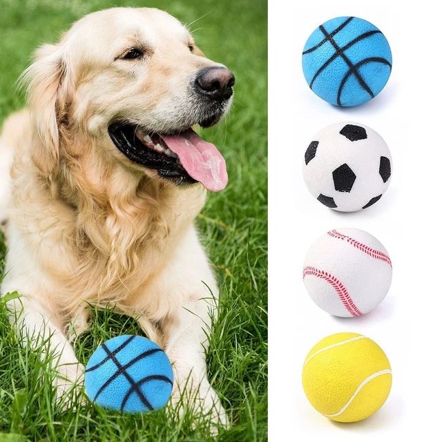 Cachorro bola de masticación bola de colores mascota mordedura juguete perro gato juguete