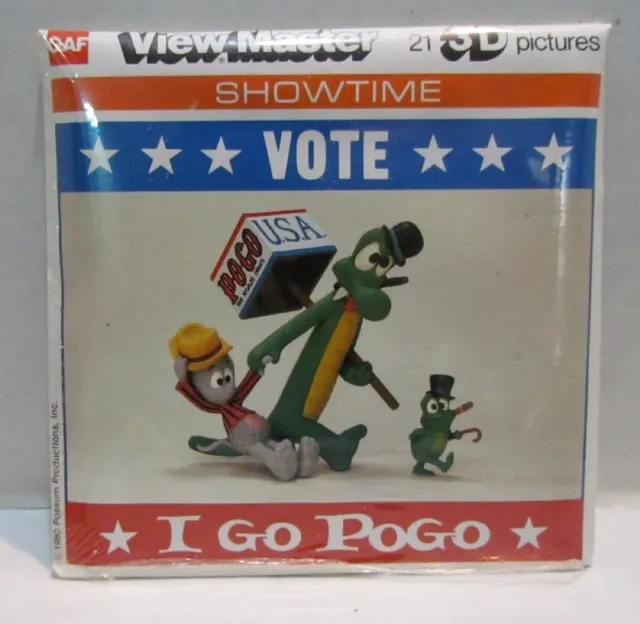 I Go Pogo View-Master Pack L 23, 1980, Walt Kelly, SEALED Pack