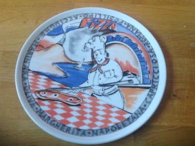 Aurora Spirale Blu Set 4 piatti rotondi pizza Made Italy Tognana CI084048714 
