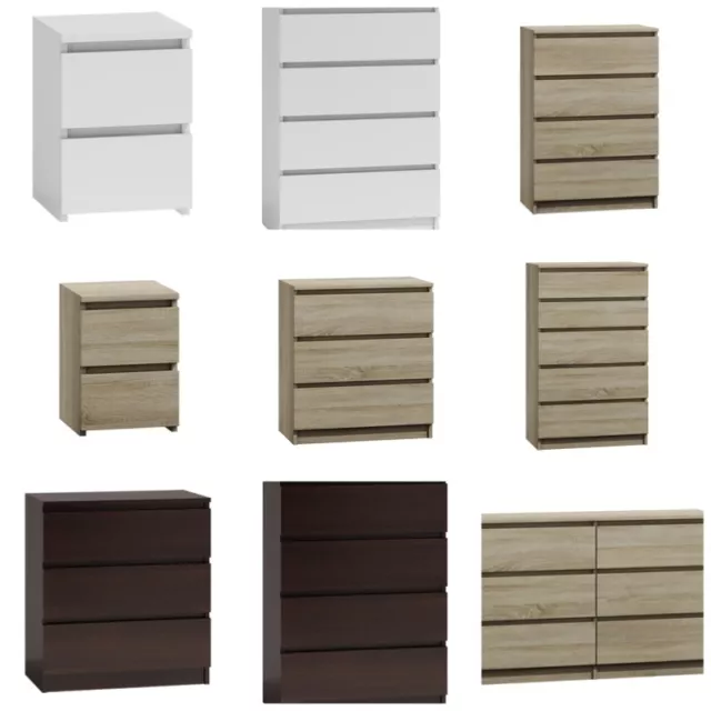 Chest Of Drawers Modern Bedroom Furniture Storage Bedside 2/3/4/5/6/8 Draws