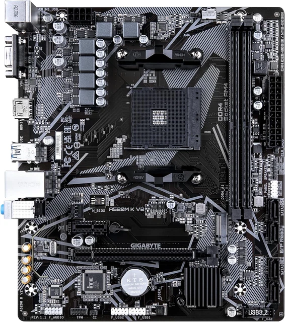 A520M K V2 Motherboard - Supports AMD Ryzen 5000 Series AM4 Cpus, up to ...