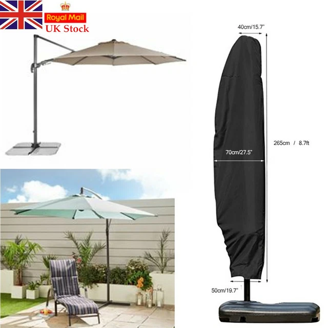 Waterproof Cloth Outdoor Banana Umbrella Cover Shade Garden