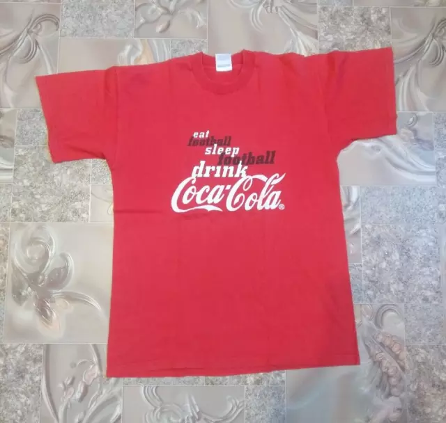 Vintage Screen Stars Red T-shirt  Coca-Cola Size L