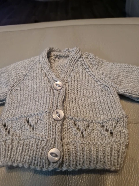hand knitted baby cardigans